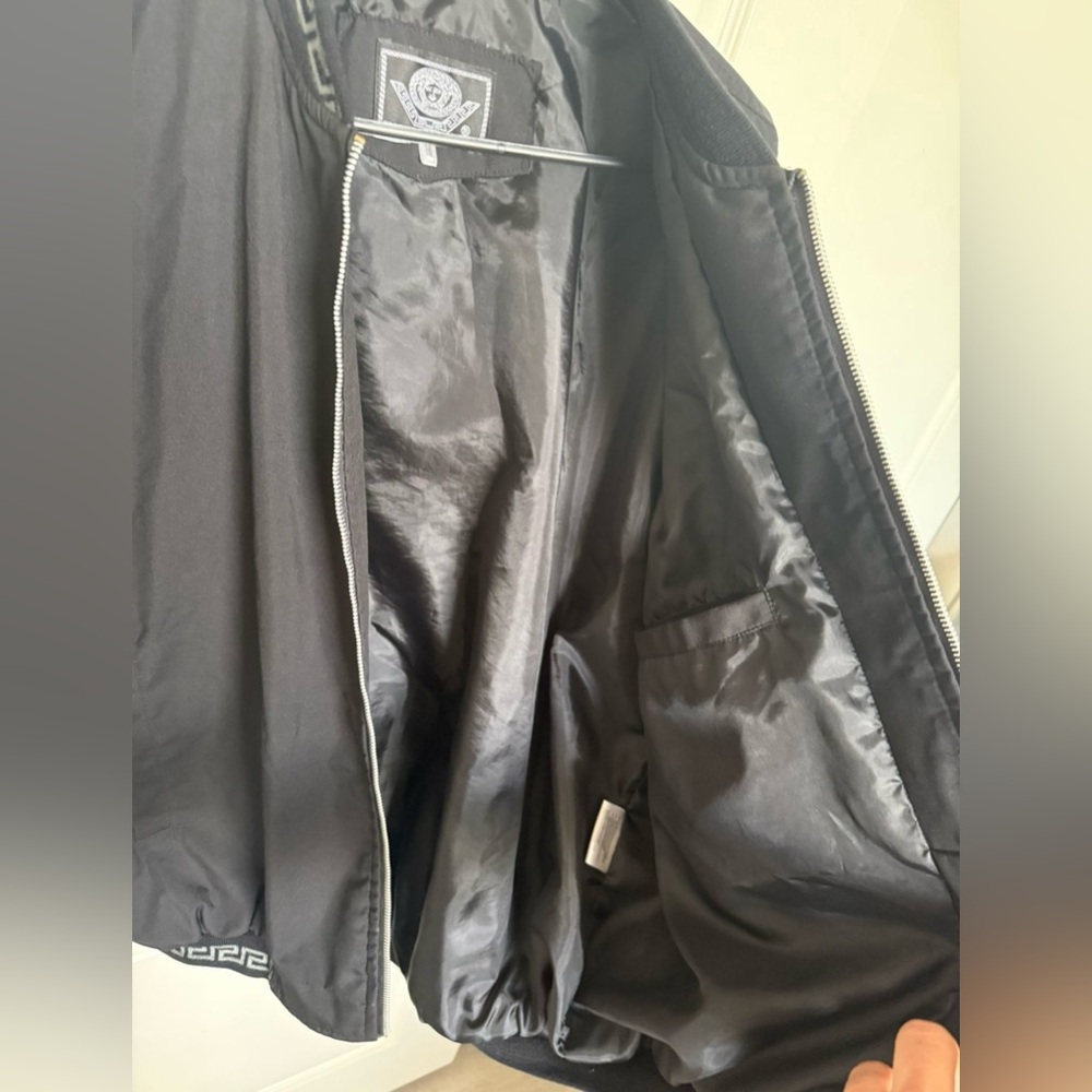 Versace greca mens black bomber jacket - M - Picture 4 of 7
